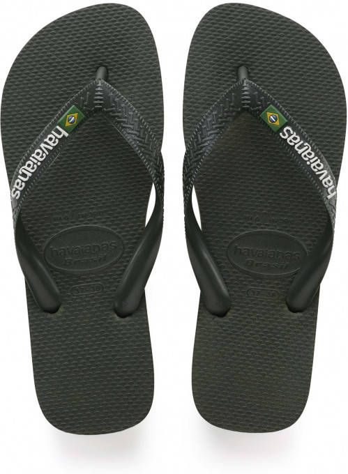 Havaianas Slippers Brasil Logo 4110850.4896.M19 Olijf Groen maat 39/40 online kopen