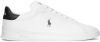Ralph Lauren Heritage Court II leren sneakers wit/donkerblauw online kopen