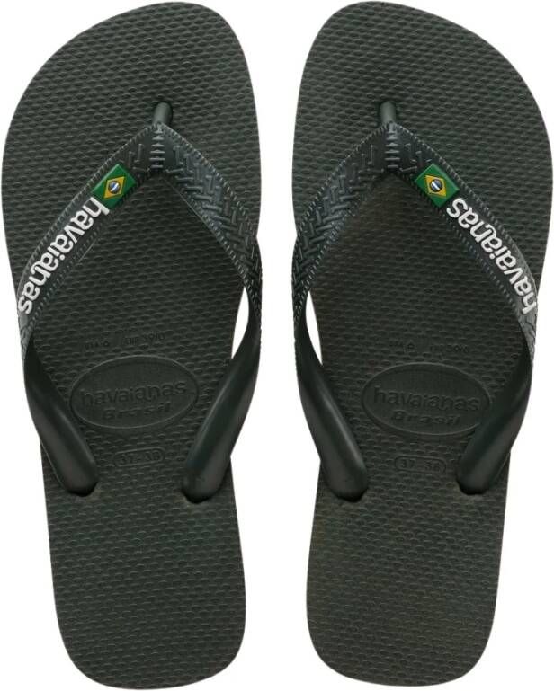 Havaianas Slippers Brasil Logo 4110850.4896.M19 Olijf Groen maat 39/40 online kopen