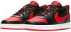 Nike Court Borough Low 2 (GS) leren sneaker zwart/rood online kopen