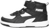 Puma Rebound Joy Halfhoge Sneaker Jongens Zwart/Wit online kopen