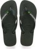 Havaianas Slippers Brasil Logo 4110850.4896.M19 Olijf Groen maat 39/40 online kopen