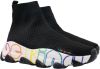 Kurt Geiger Be Kind Lettie Knit Sock chunky sneakers zwart/multi online kopen