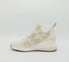 Michael Kors Willis Logo Stretch Breat Trainer , Beige, Dames online kopen