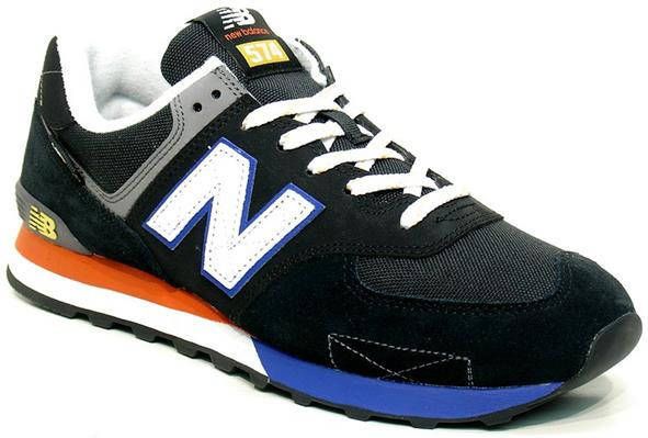 New Balance 574 sneakers zwart/blauw/rood online kopen