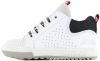 Shoesme EF22S012 B leren sneakers wit/donkerblauw online kopen