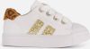 Shoesme SH21S021 A leren sneakers met glitters wit/goud online kopen